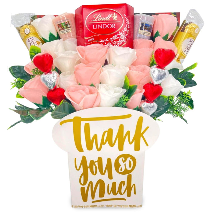 Thank You Bouquet - Chocolate Gift Bouquet with Yankee Candle