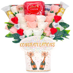 congrats chocolate bouquet - white & pink roses - sedol gifts (1)