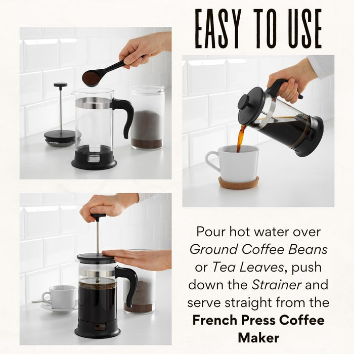 French Press Coffee and Tea Maker - 700 ML