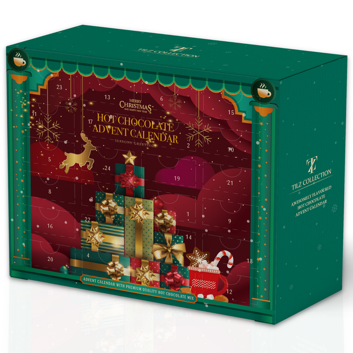 Hot Chocolate Advent Calendar - 24 Days of Premium Flavoured Hot Chocolate Mix