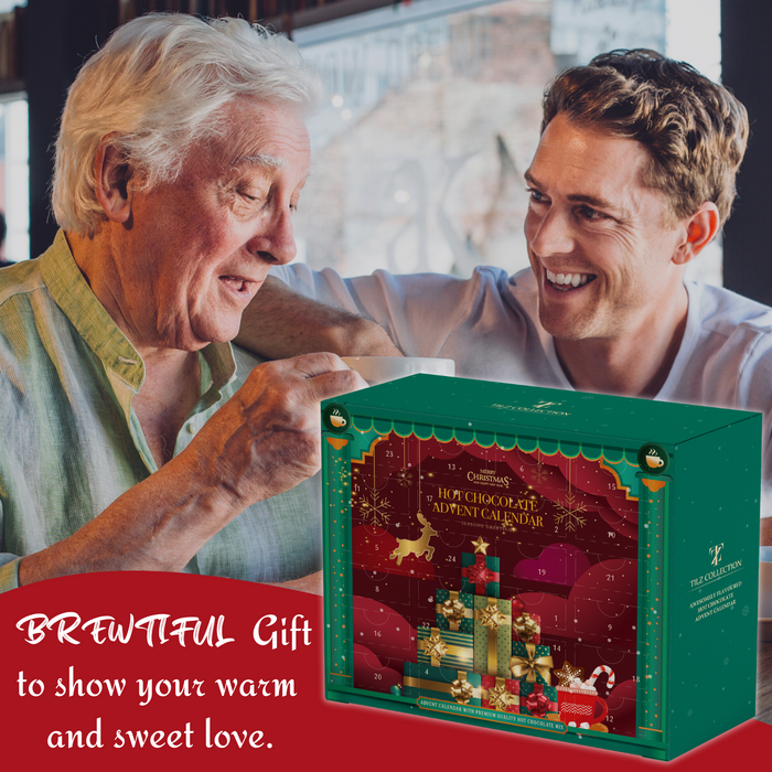 Hot Chocolate Advent Calendar - 24 Days of Premium Flavoured Hot Chocolate Mix