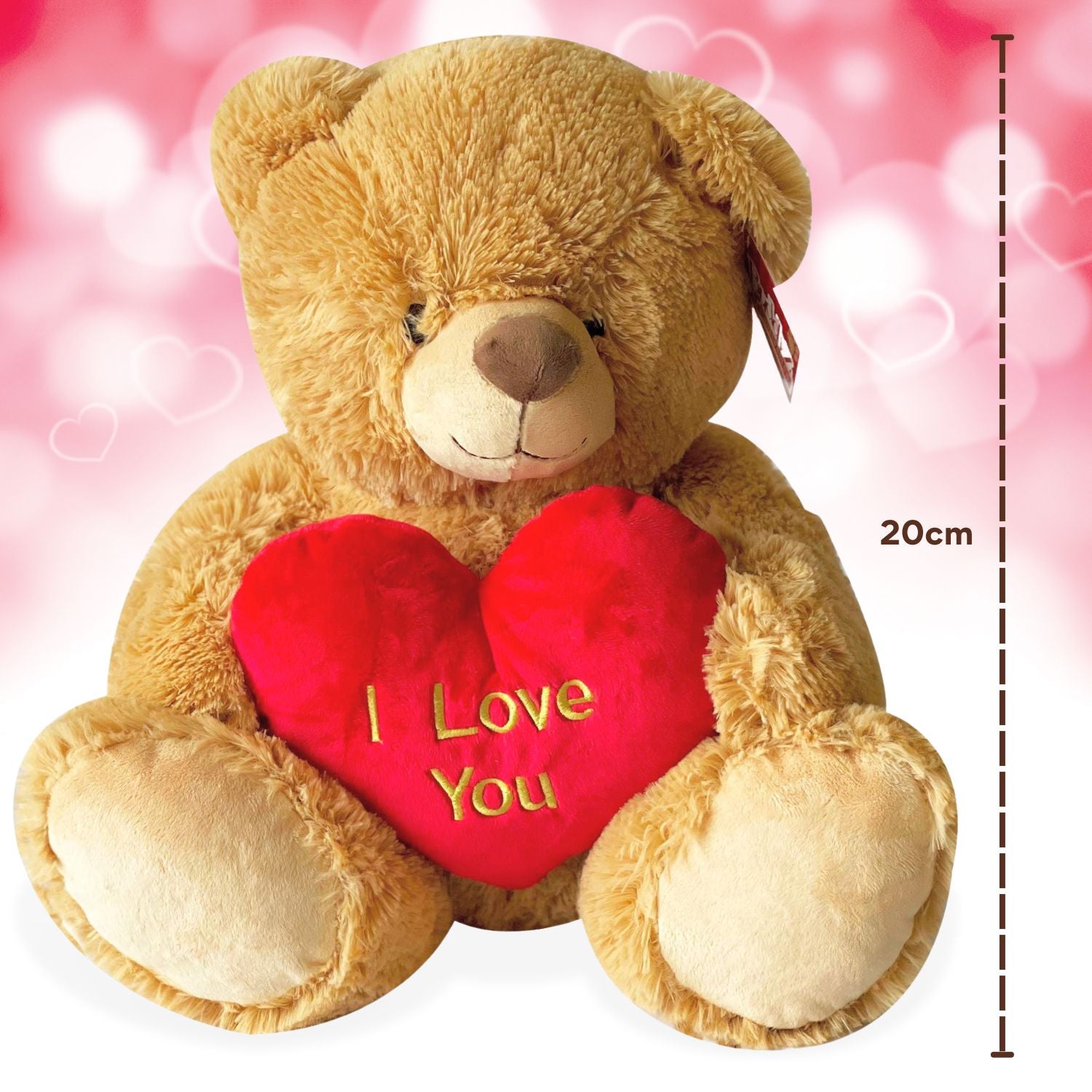 i love you teddy bear - brown - 20cm - sedol gifts (5)