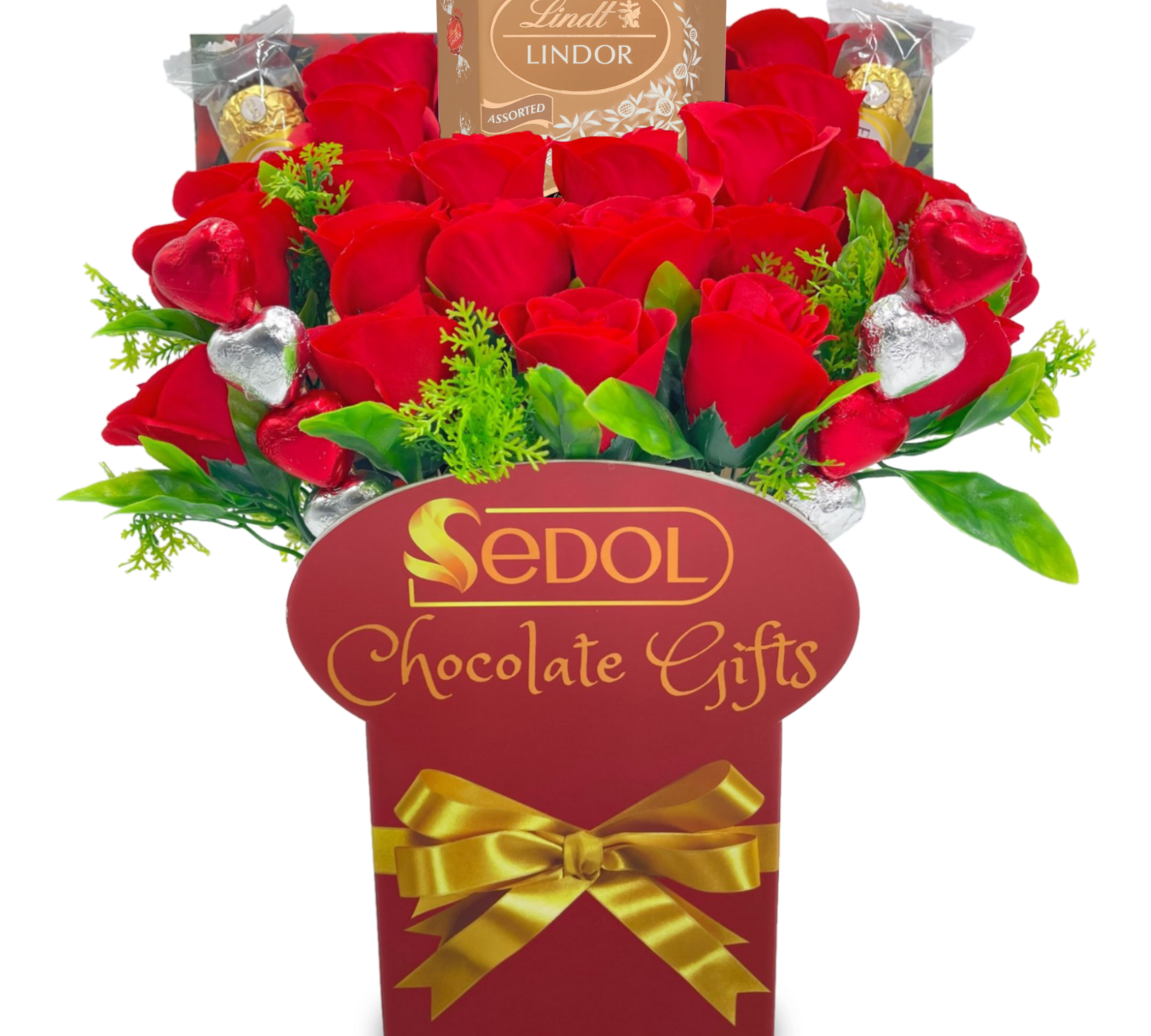 lindt chocolate bouquet red roses - sedol gifts (1)