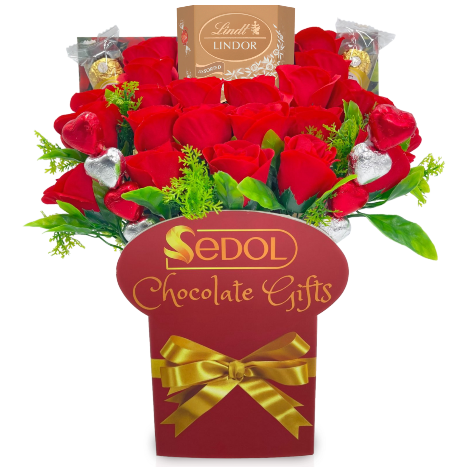 lindt chocolate bouquet red roses - sedol gifts (1)