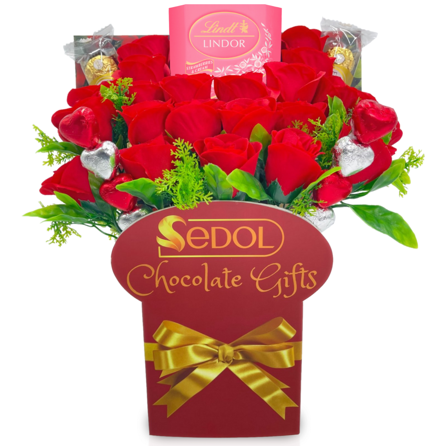 lindt chocolate bouquet red roses - sedol gifts (5)