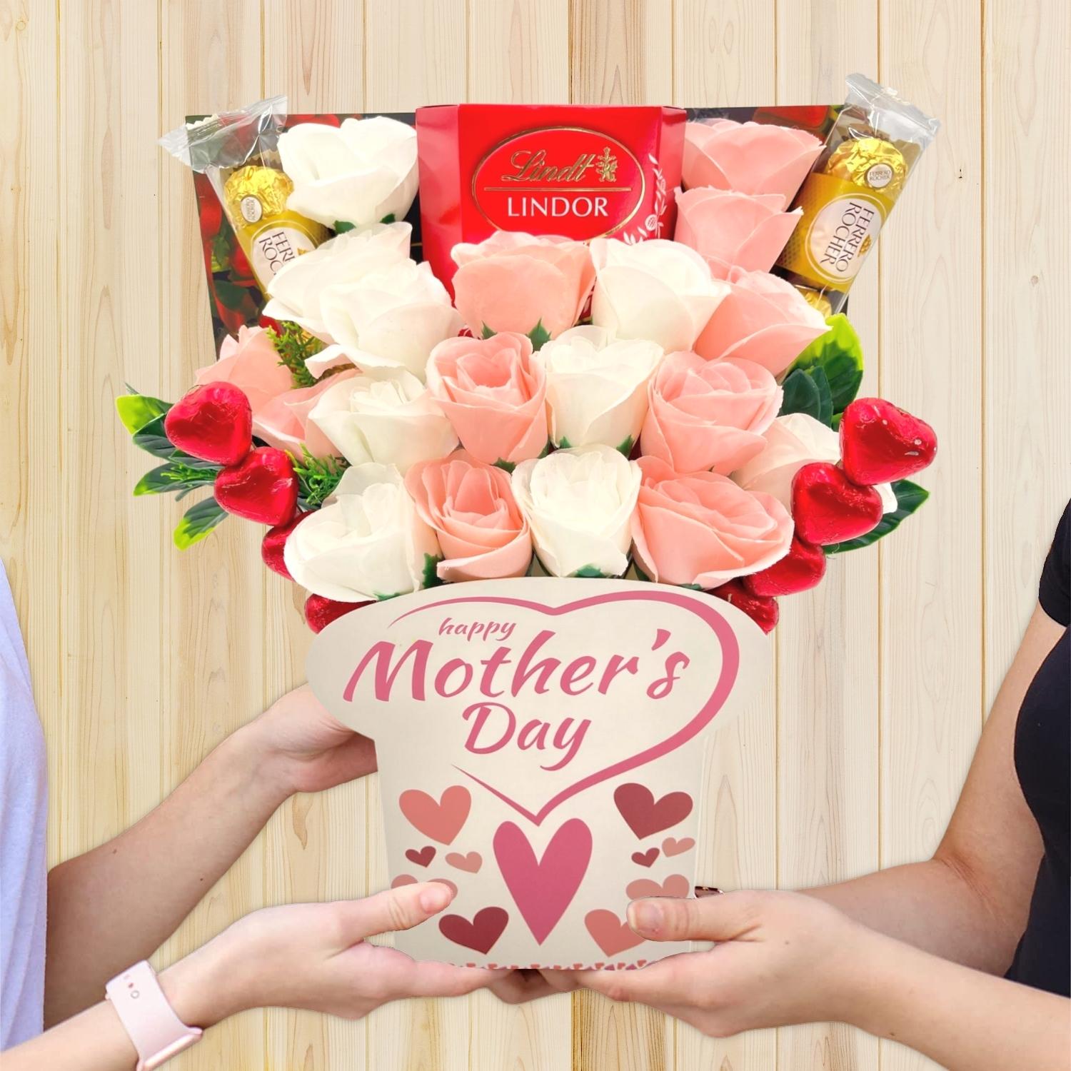 mothers day chocolate bouquet with teddy - sedol gifts (5)