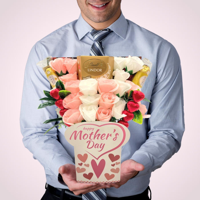 Mothers Day Gifts - Lindt Lindor Chocolate Bouquet Gift (Lindt Assorted)