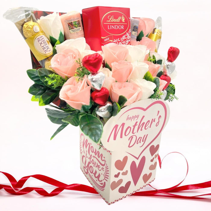 Mothers Day Gifts - Yankee Candle and Chocolate Bouquet Gift Set