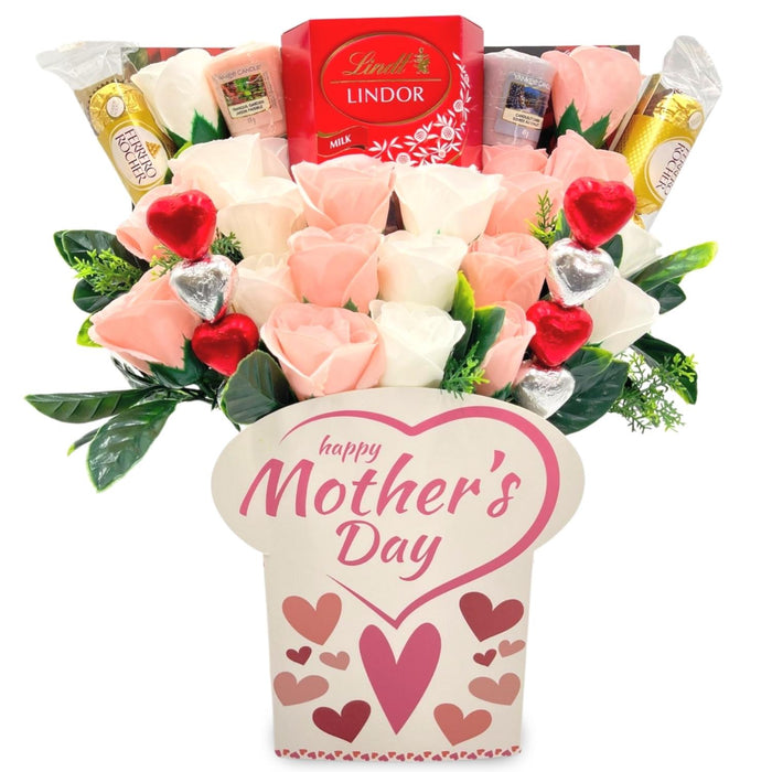 Mothers Day Gifts - Yankee Candle and Chocolate Bouquet Gift Set