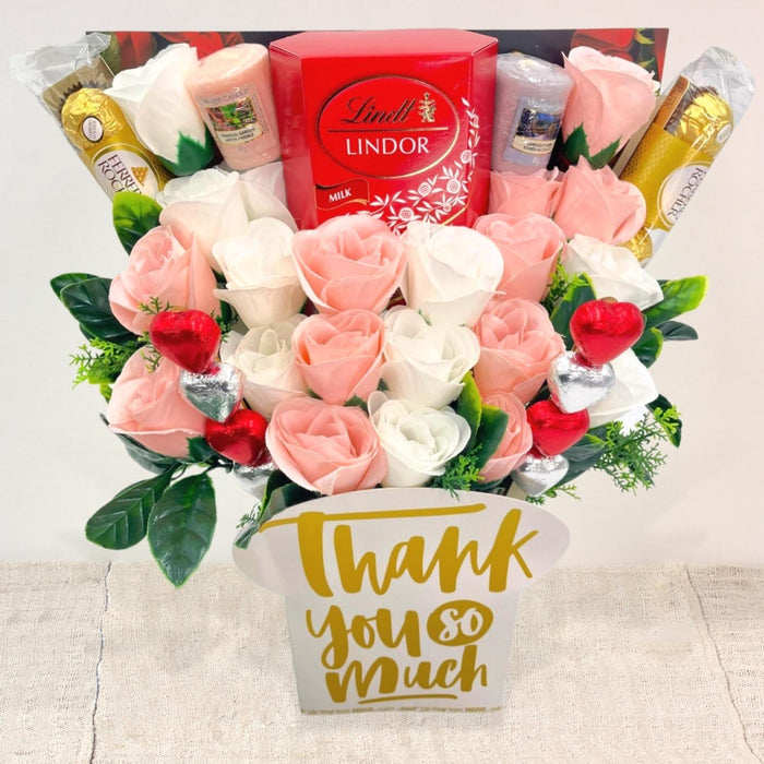 Thank You Bouquet - Chocolate Gift Bouquet with Yankee Candle