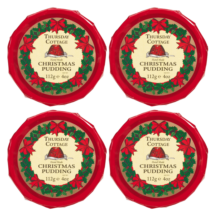 Thursday Cottage Christmas Puddings, 110g (Pack of 4)