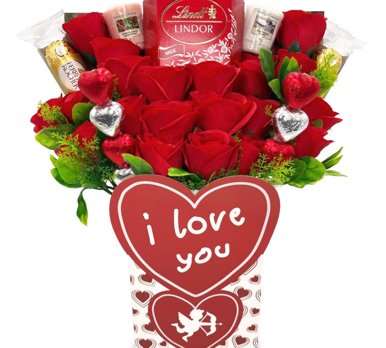 valentines chocolate bouquet with yankee candles - sedol gifts (1)