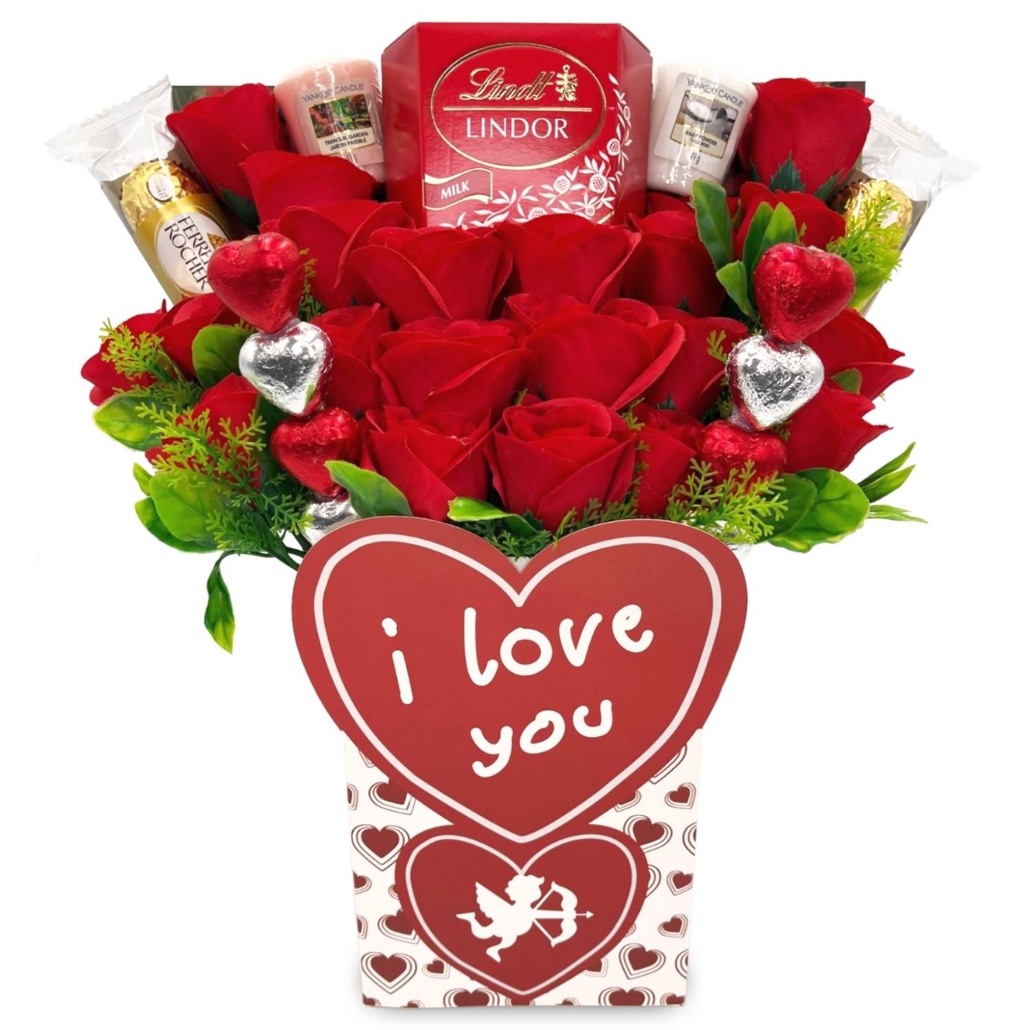 valentines chocolate bouquet with yankee candles - sedol gifts (1)
